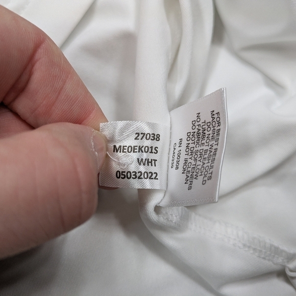 Peter Millar Shirt Mens L White Polo Solid Performance Jersey Summer Comfort - Picture 9 of 10